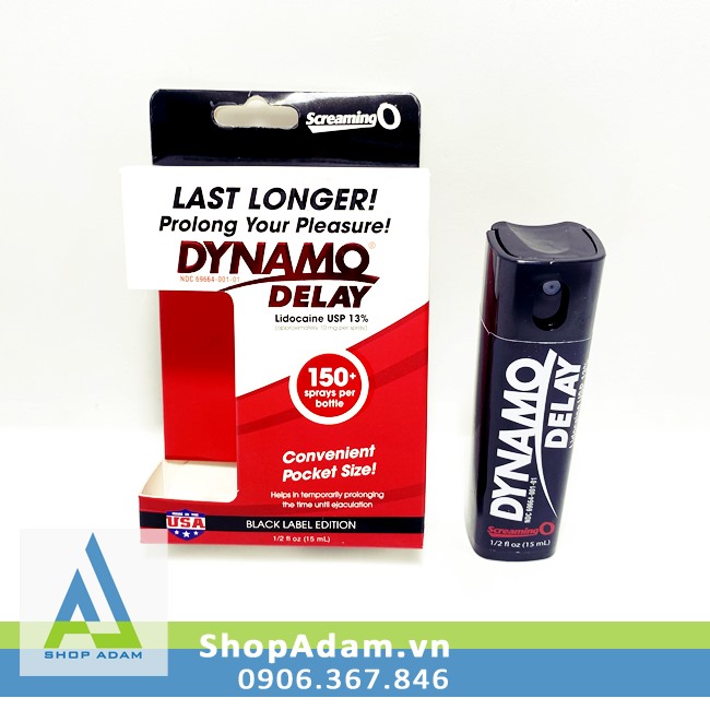 Chai xịt Dynamo Delay Black Label Edition